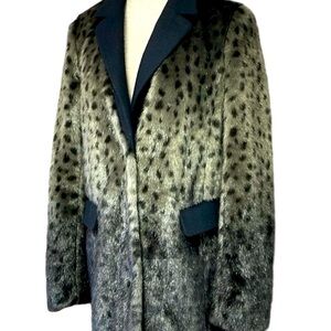 NWOT Juicy Couture Fur Coat Women's XS Seal Collar Jacket Blazer